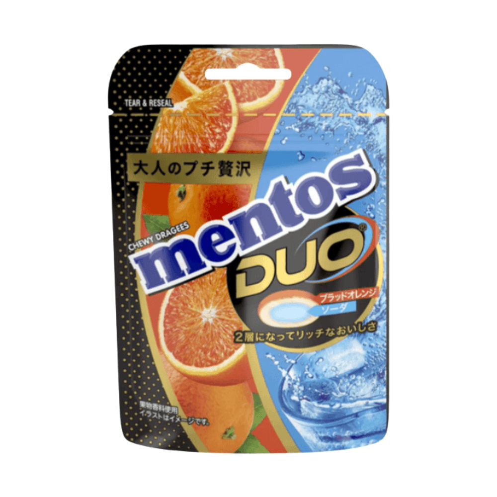 Mentos Duo Caramelle Morbide Arancia Rossa & Soda