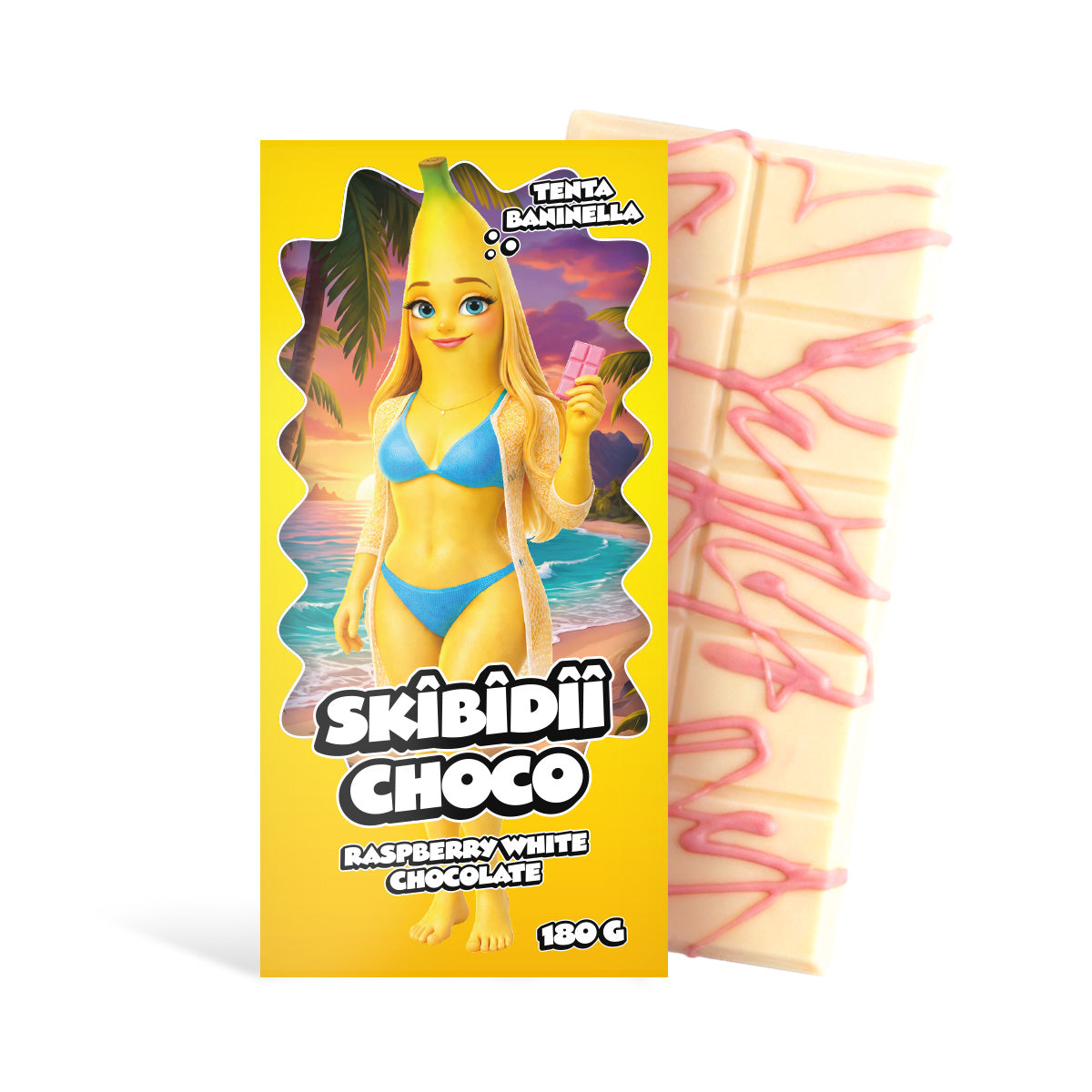 Skibidii Choco Tenta Daniella Lampone Cioccolato Bianco