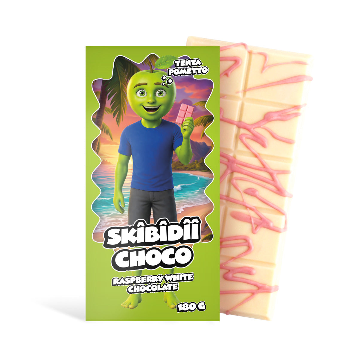 Skibidii Choco Tenta Pometto Lampone Cioccolato Bianco