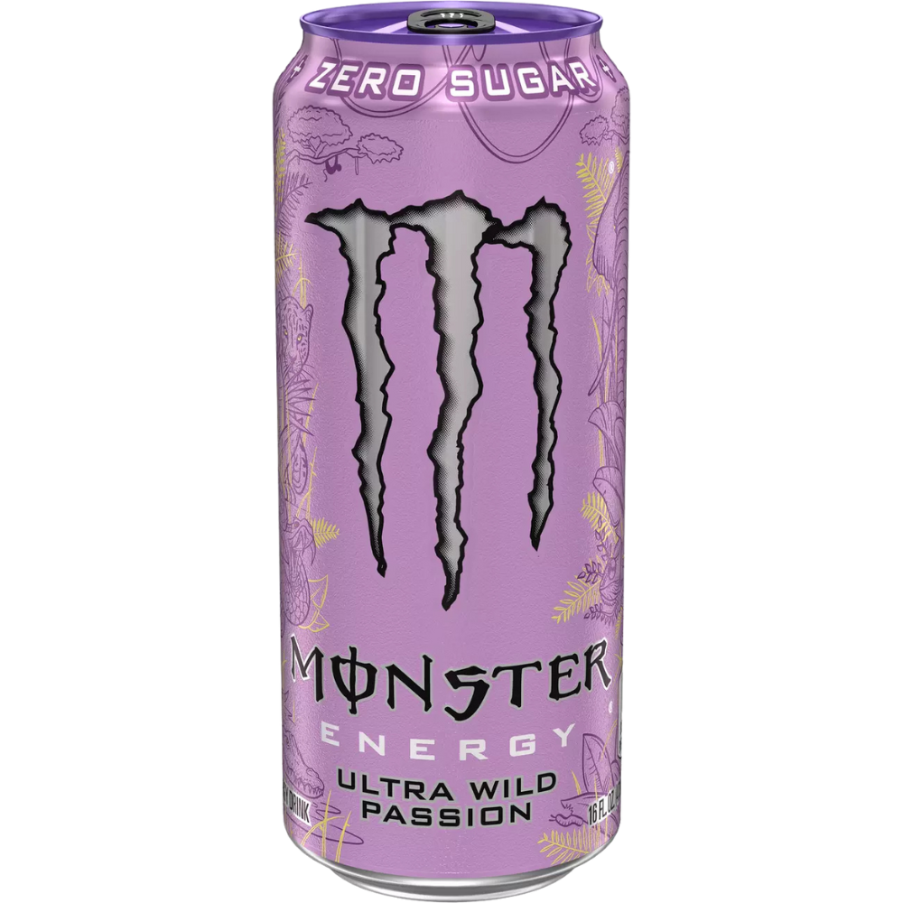 Monster Energy Ultra Wild Passion Zero Sugar 473ml : boisson énergisante fruit de la passion zéro sucre