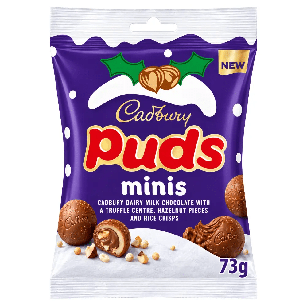 Busta di cioccolatini Cadbury Dairy Milk Mini Puds