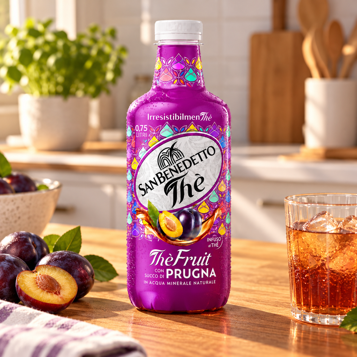 Tè alla frutta e prugna San Benedetto
