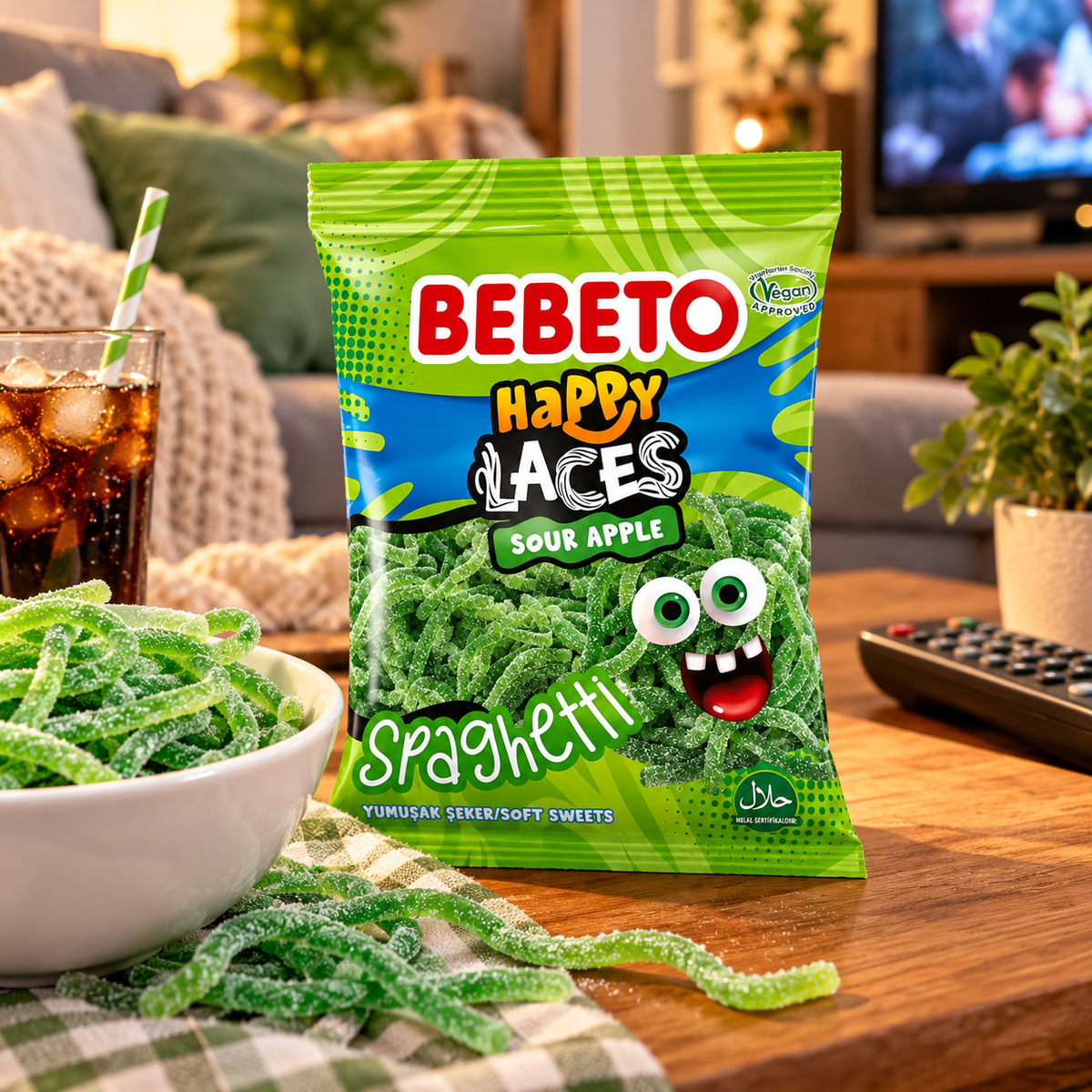 Bebeto Spaghetti Happy Laces Mela Verde Acidula