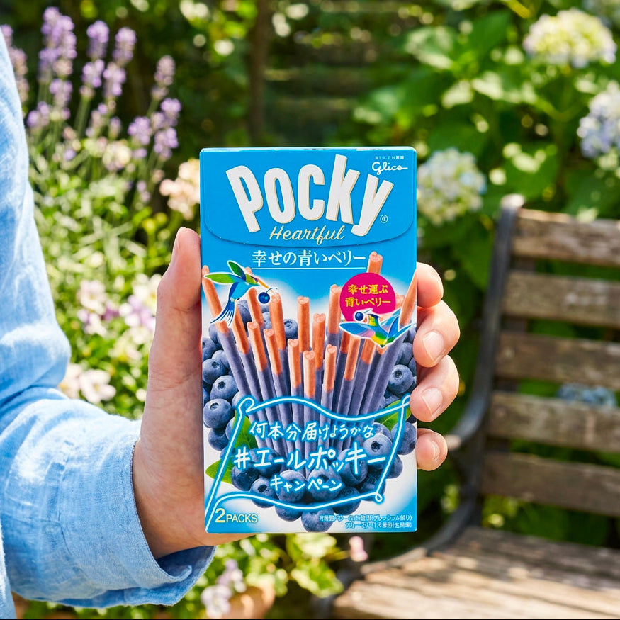 Glico Pocky Heartful Mirtillo