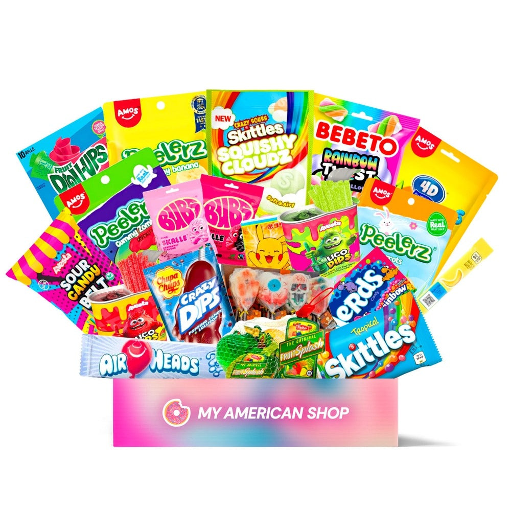 Confezione di caramelle americane