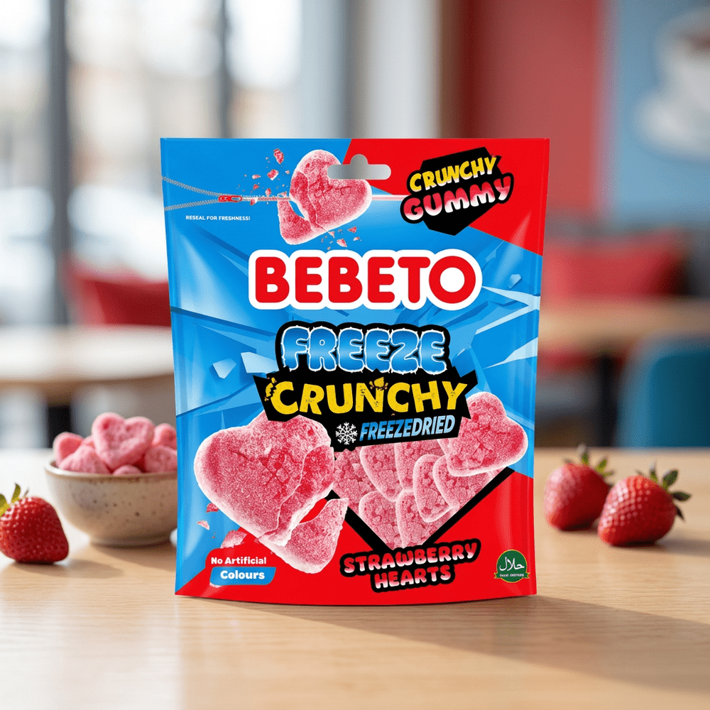 Bebeto Freeze Cuori Croccanti alla Fragola