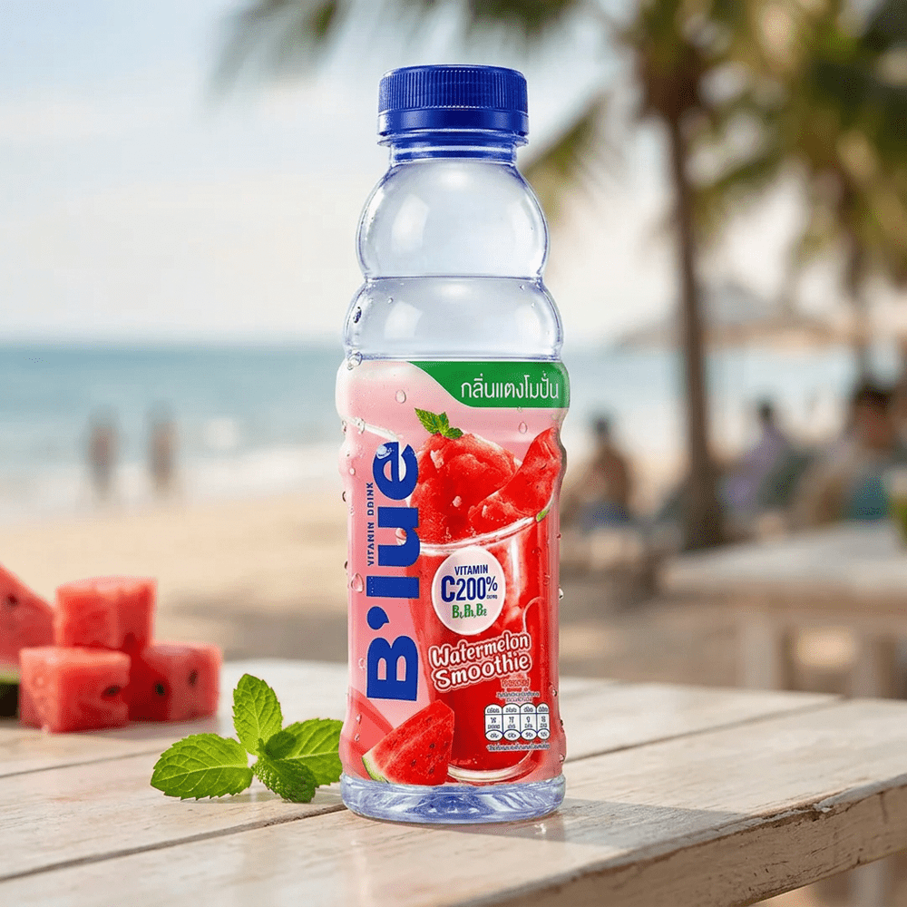 B'lue Vitamin Drink Watermelon Smoothie boisson vitaminée saveur pastèque