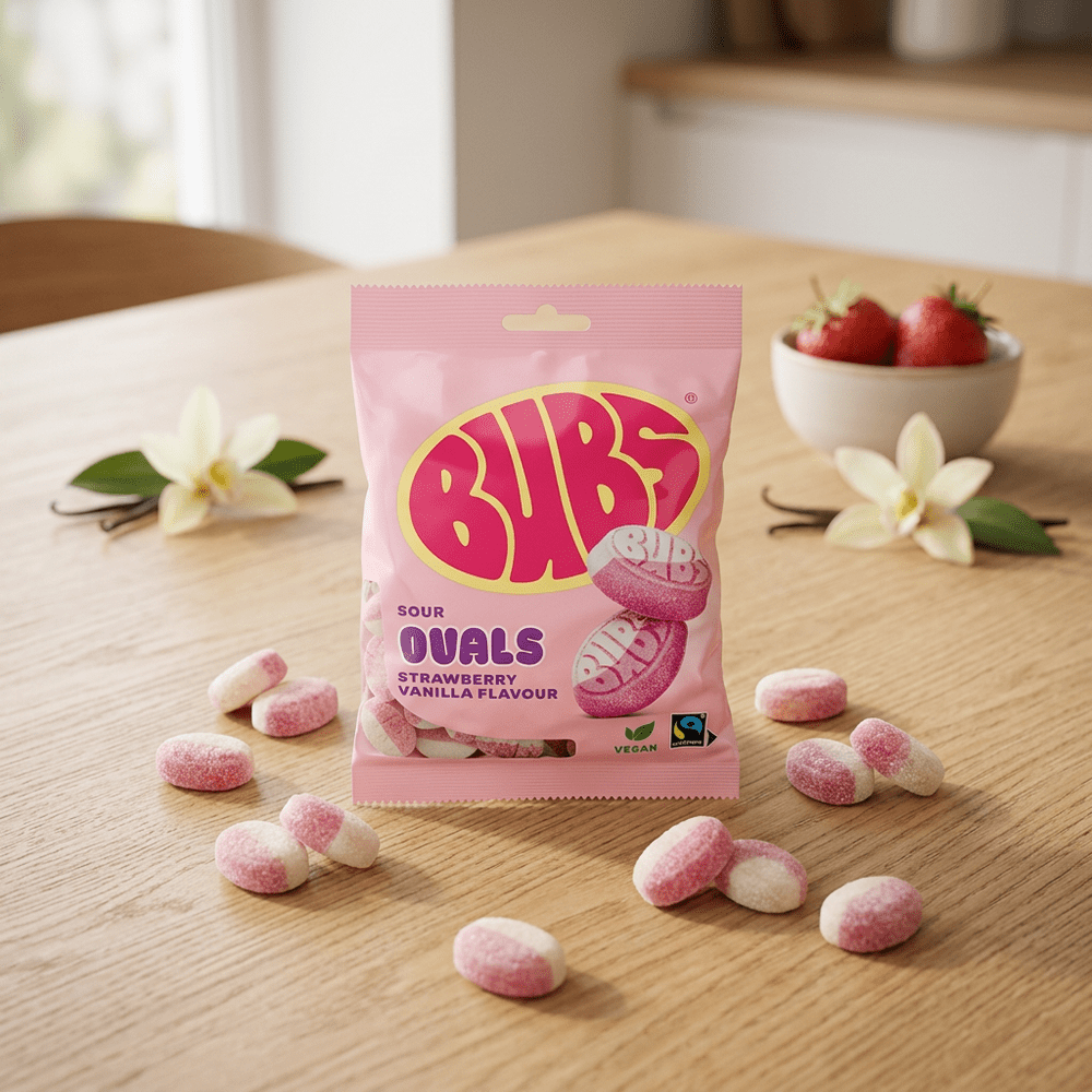 Bubs Godis Goody Ovali Aspri Fragola e Vaniglia