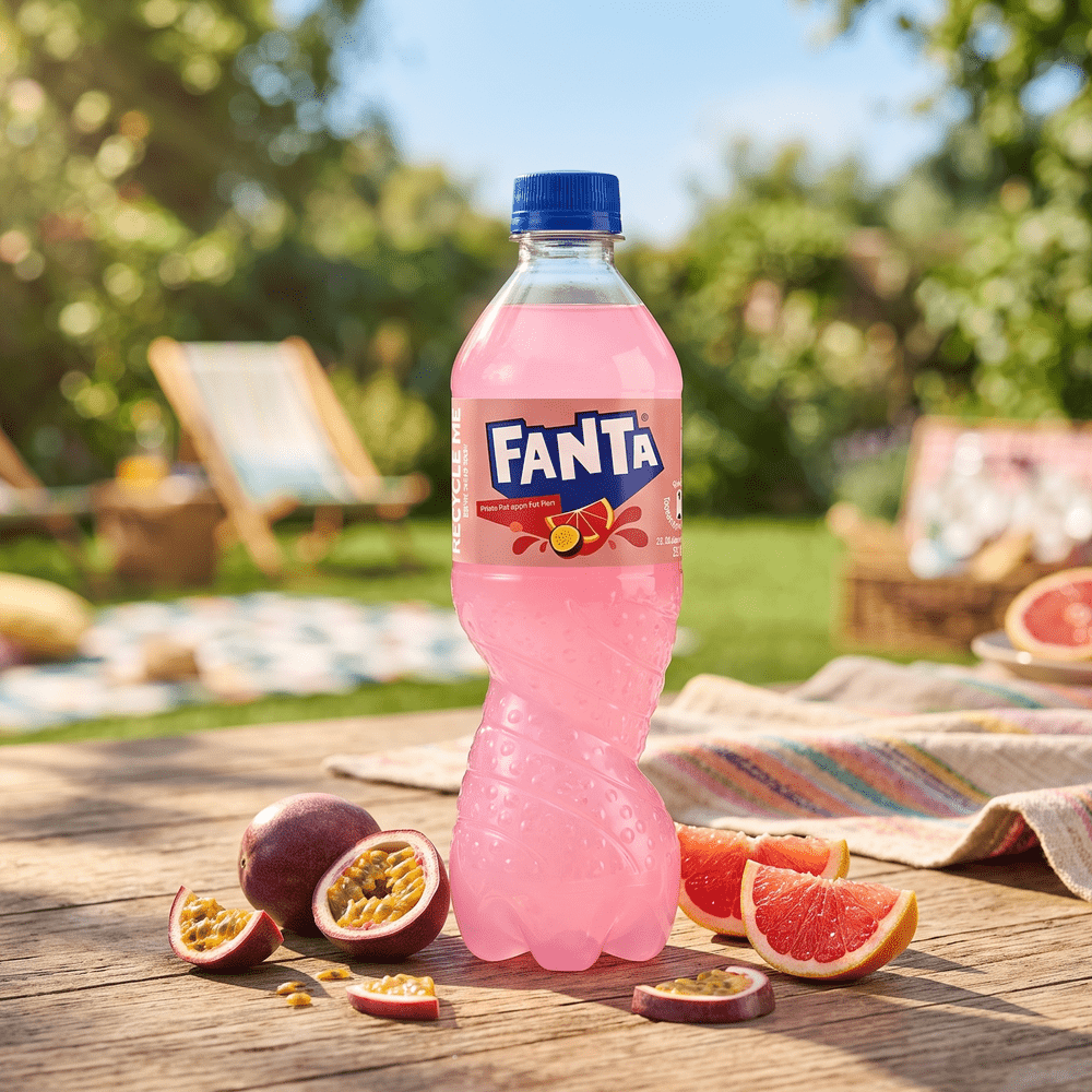 Fanta Bottiglia Cina Frutto della Passione & Pompelmo