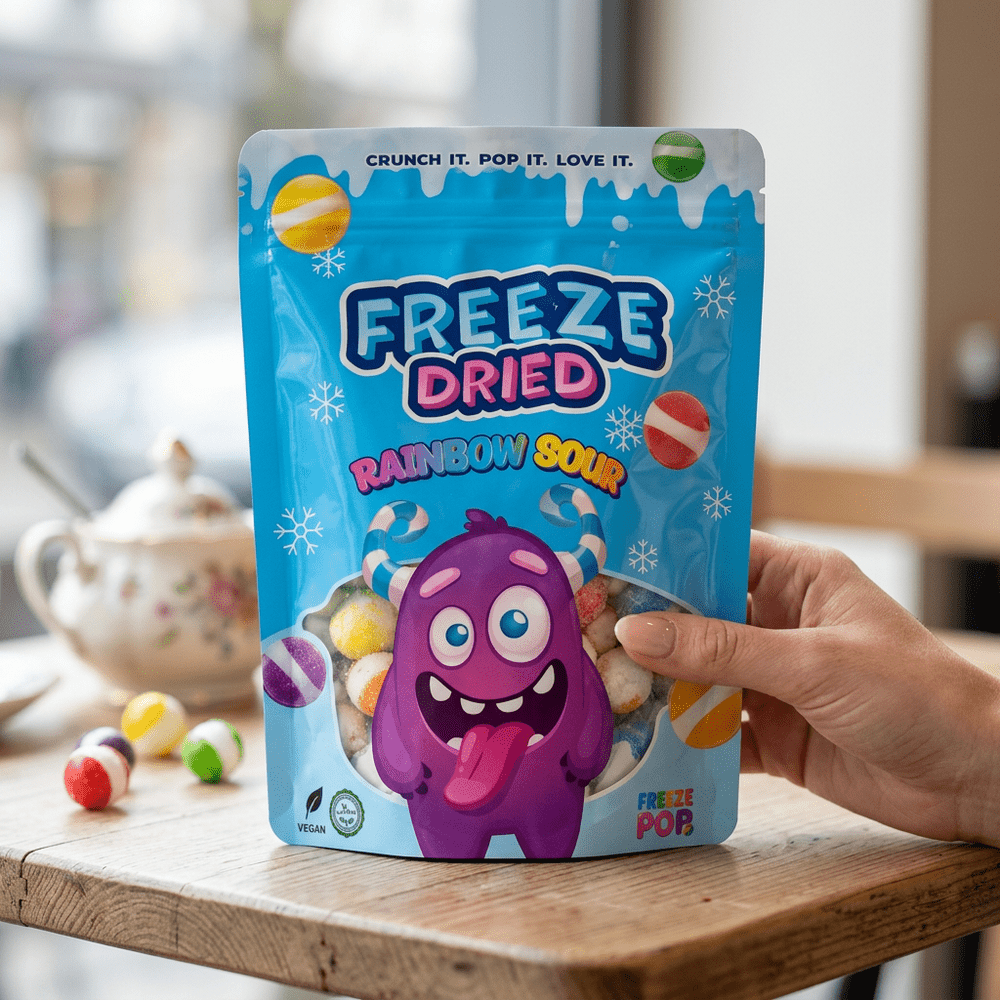 Freeze Pop Freeze Dried Rainbow Sour bonbons lyophilisés acidulés 50 g