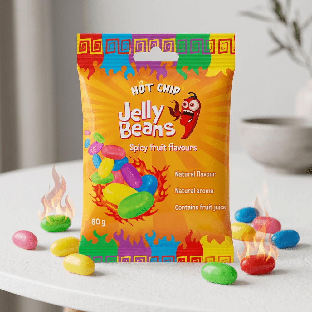 Hot Chip Jelly Beans Spicy Fruit Flavours