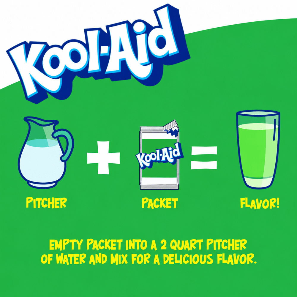Kool Aid Mela verde