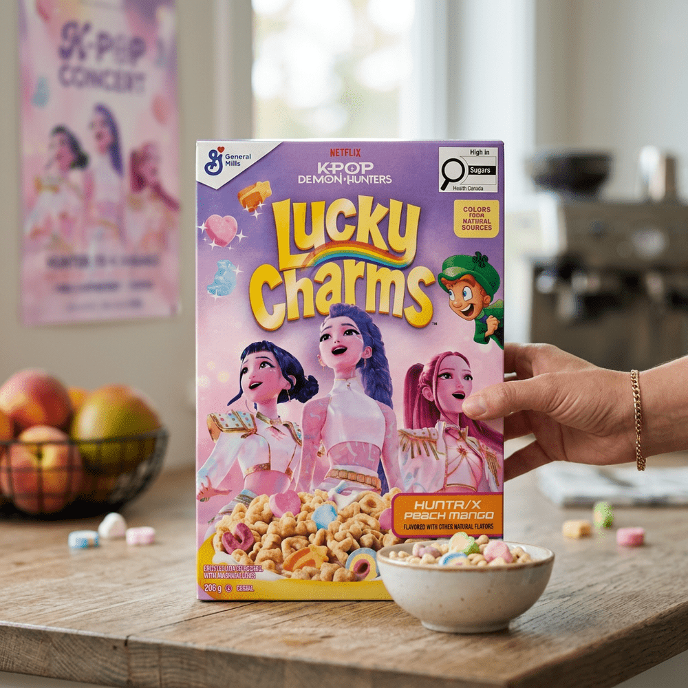 Lucky Charms K-pop Demon Hunters Pesca e Mango