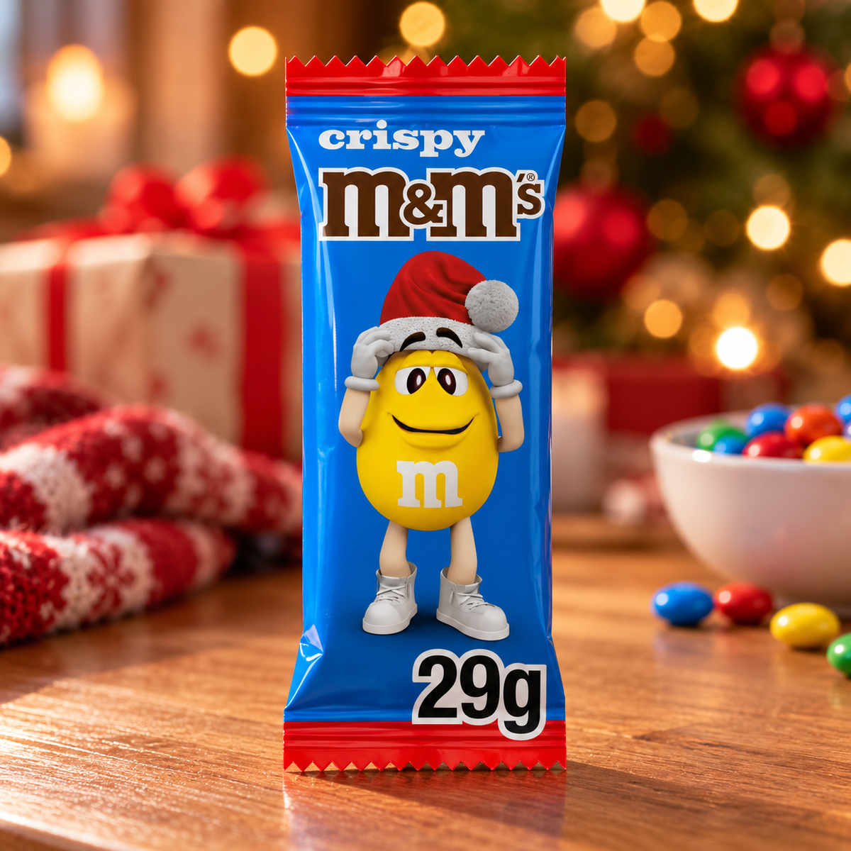 M&M's Crispy al cioccolato al latte Babbo Natale di Natale
