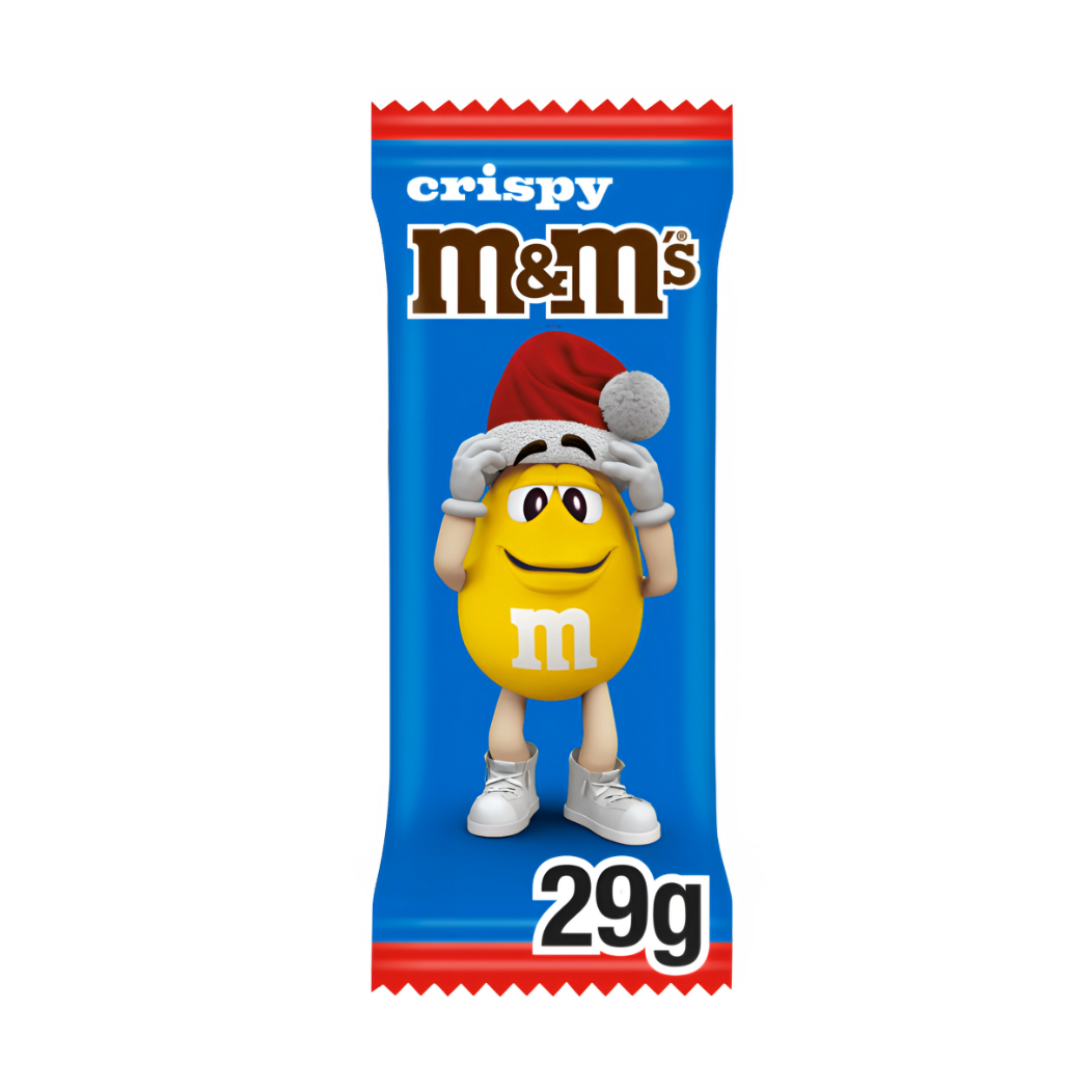 M&M's Crispy al cioccolato al latte Babbo Natale di Natale