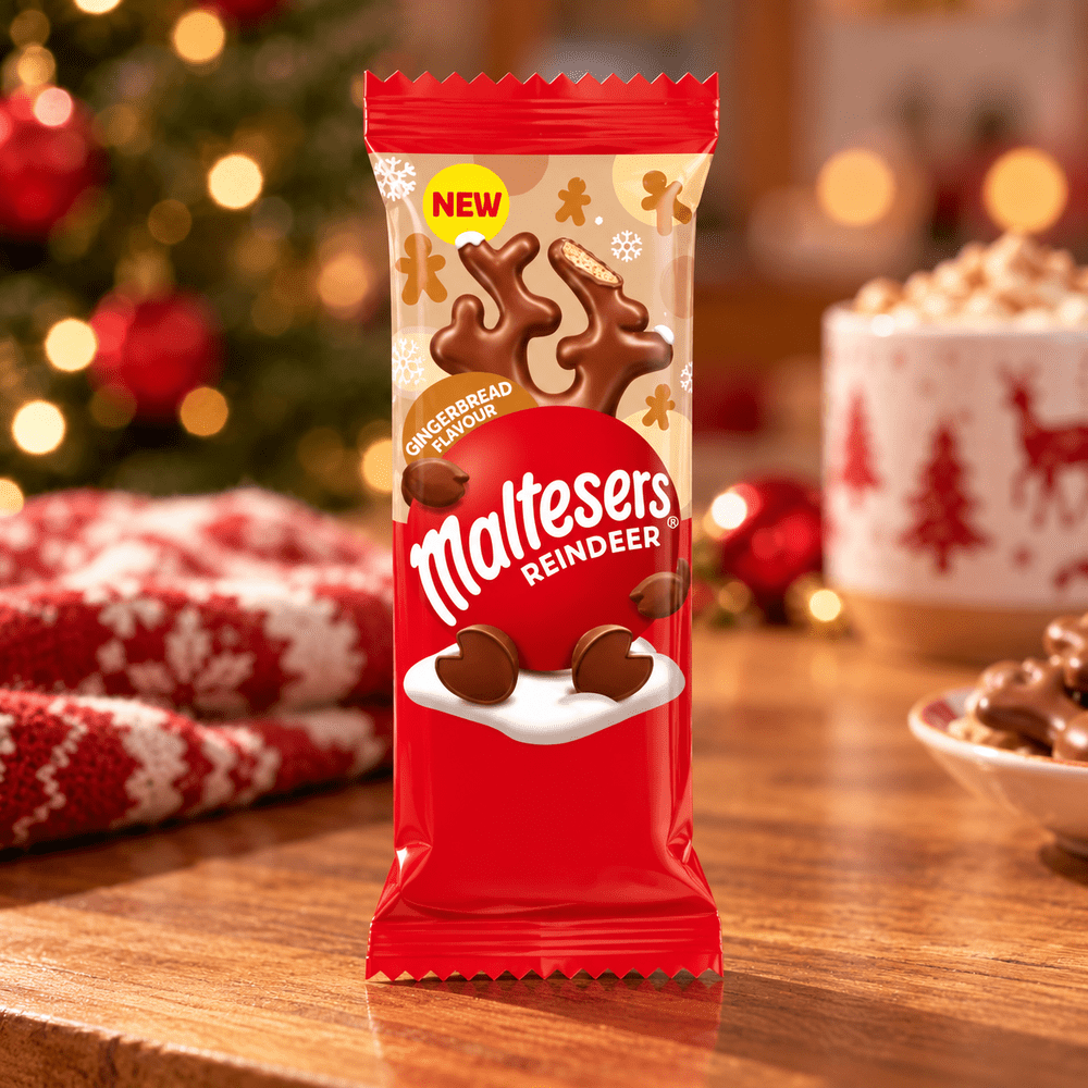 Maltesers renna di pan di zenzero natalizia