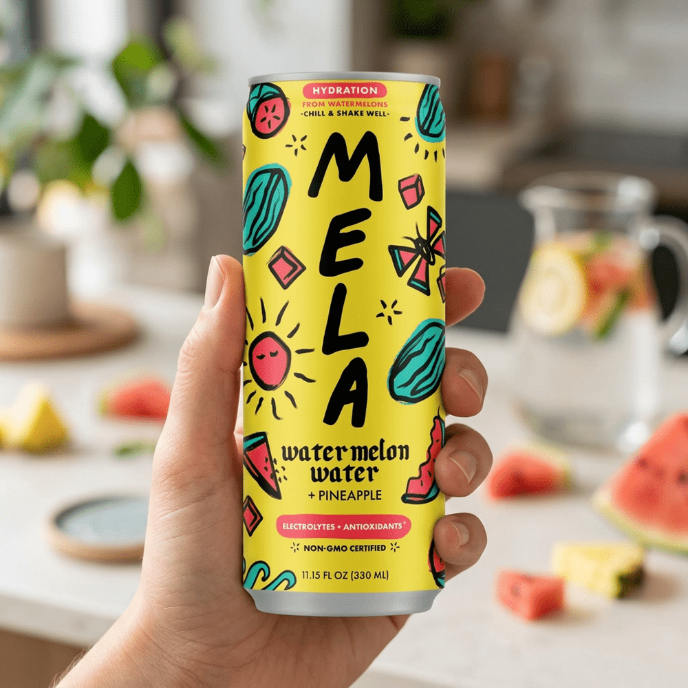 Acqua di anguria e succo di ananas