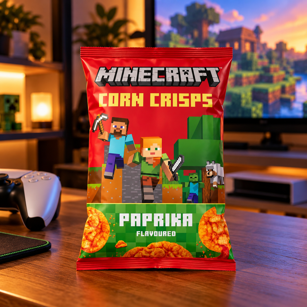 Snack di mais Minecraft alla paprika