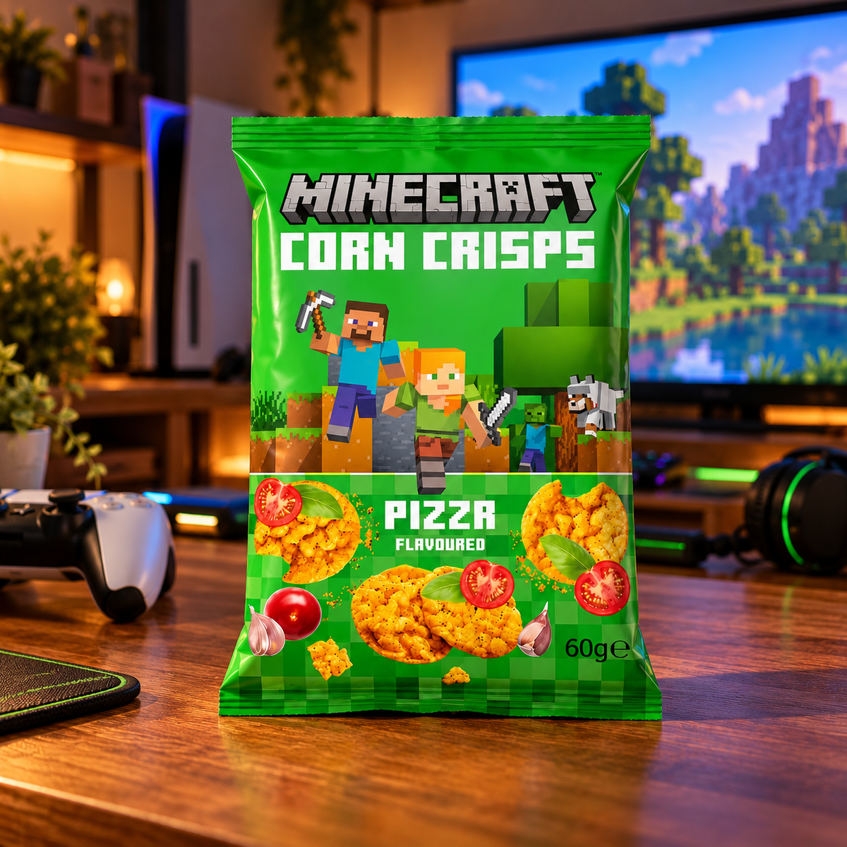 Snack di mais Minecraft alla pizza