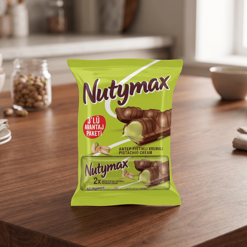 Nutymax Wafer con Crema di Pistacchio x 3