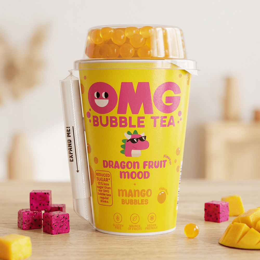 OMG Bubble Tea Frutto del Drago Mango