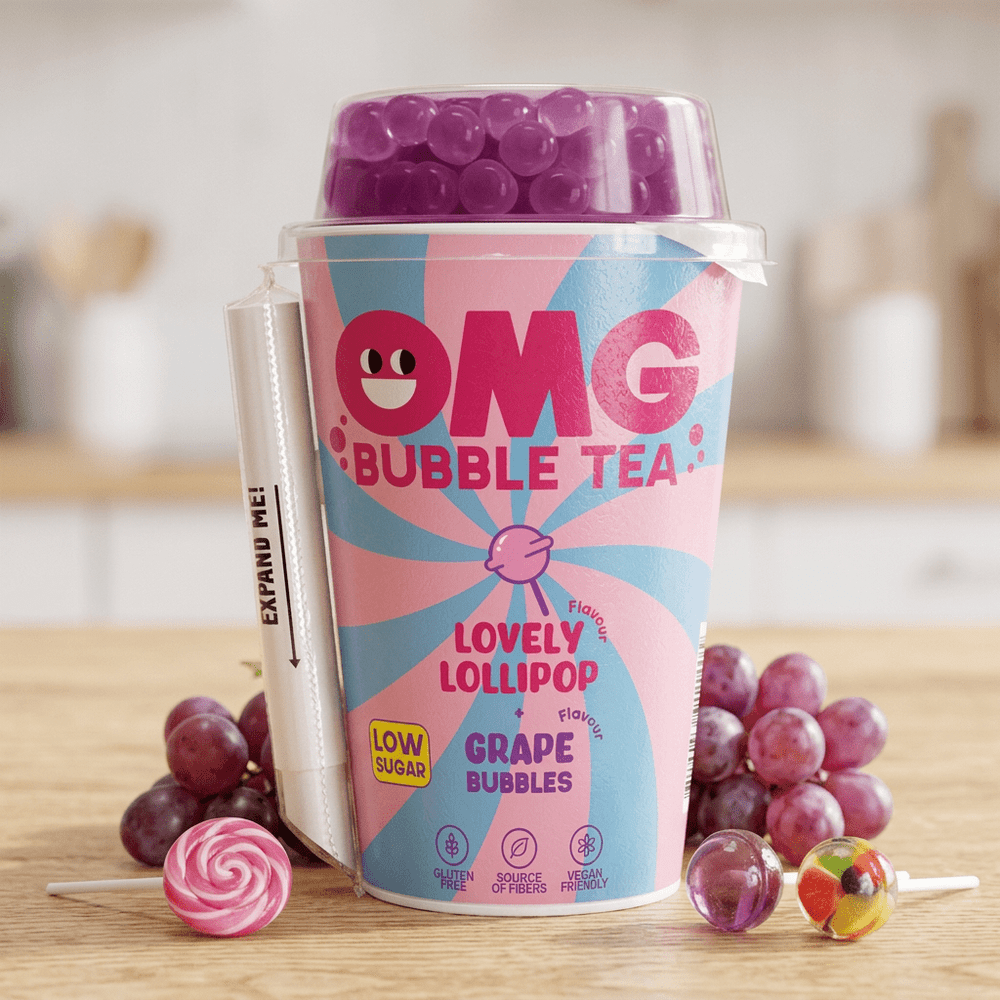 OMG Bubble Tea Caramella Amorevole e Uva