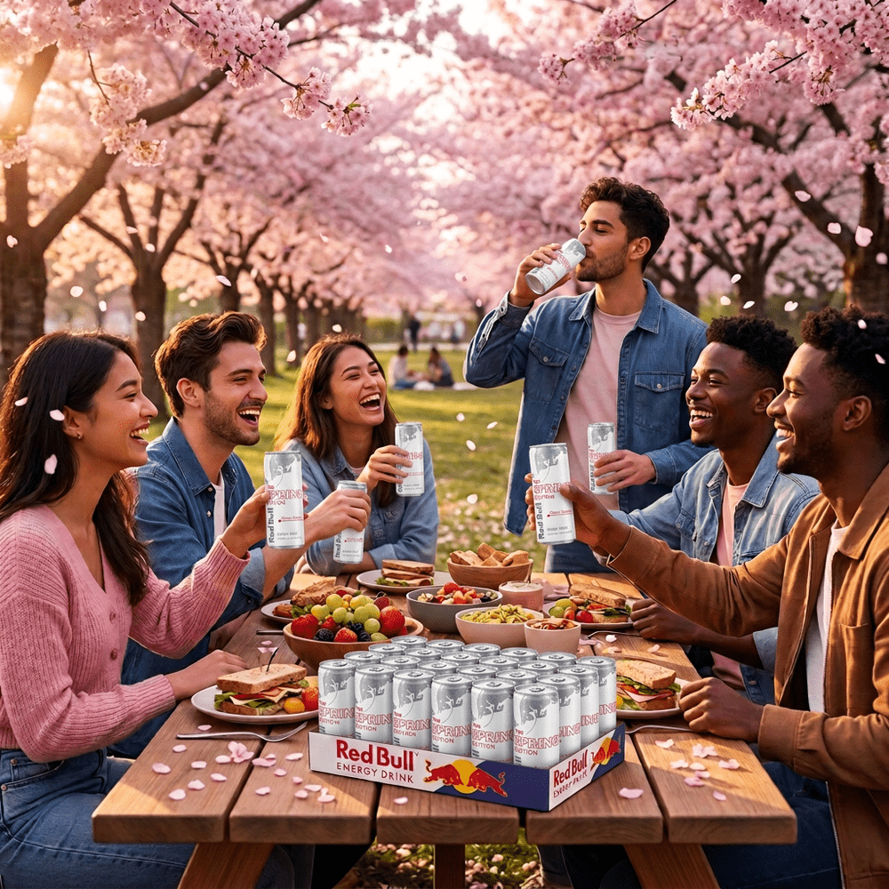 Confezione Red Bull Energy Drink Edizione Primavera Ciliegia Sakura (24 unità)