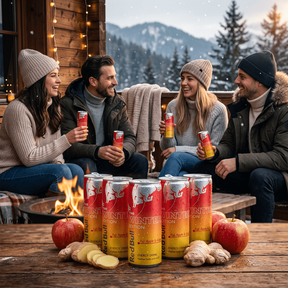 Confezione Red Bull Energy Drink Winter Edition Fuji Apple Ginger (5 unità)
