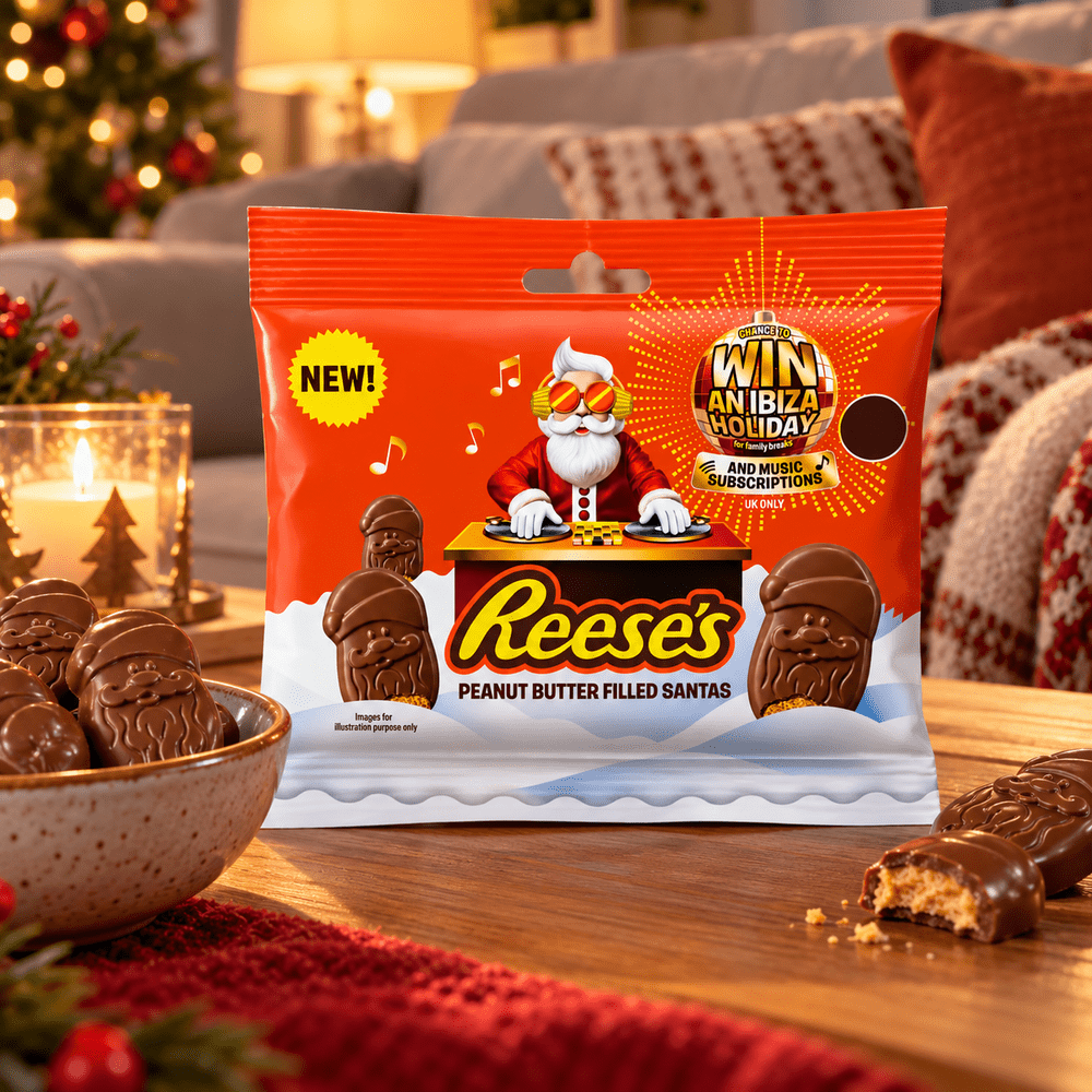 Sacchetto di Babbo Natale al burro d'arachidi Reese's