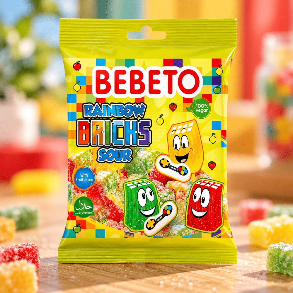 Bebeto Rainbow Bricks Sour