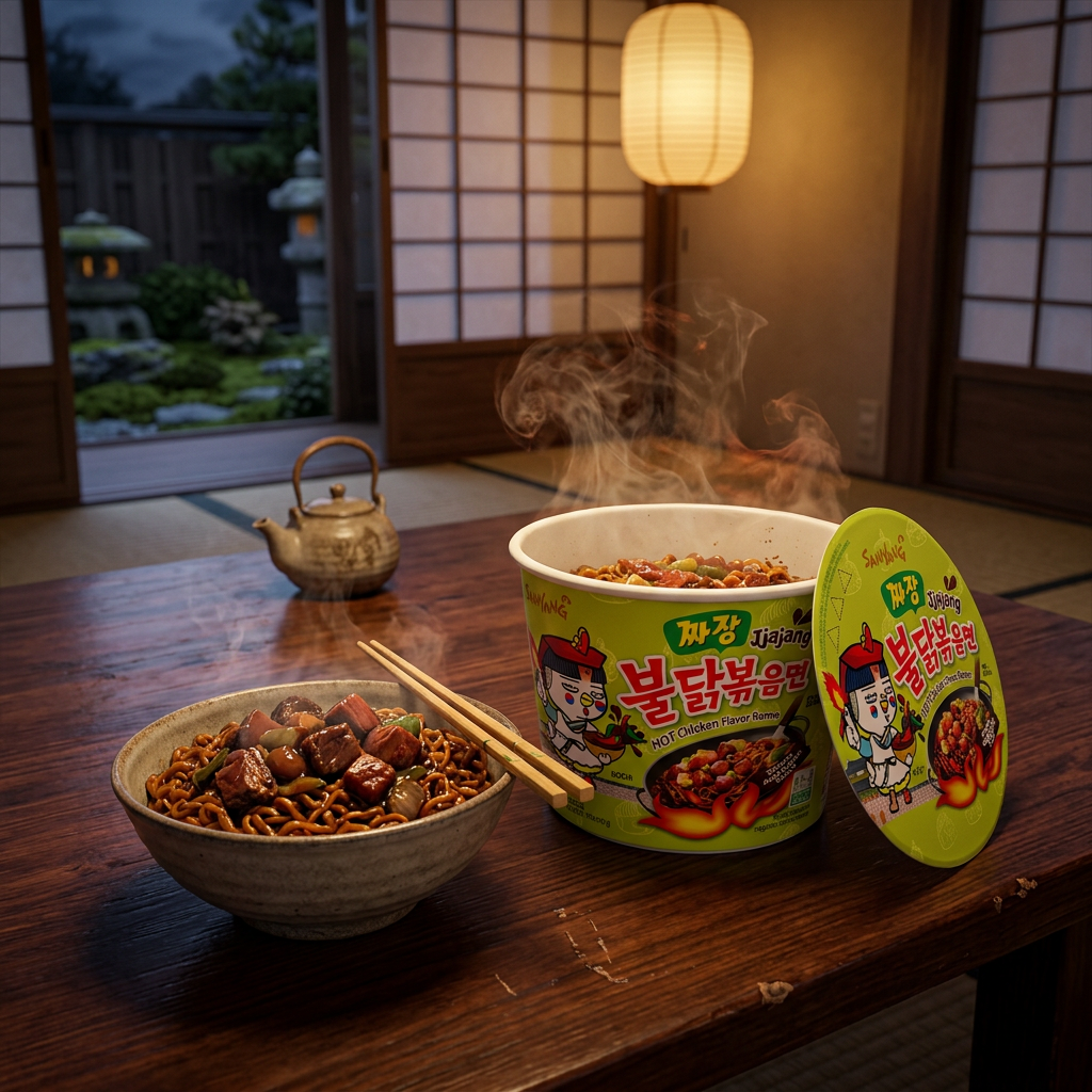 Samyang Ramen Ciotola Gusto Pollo Piccante Jjajang