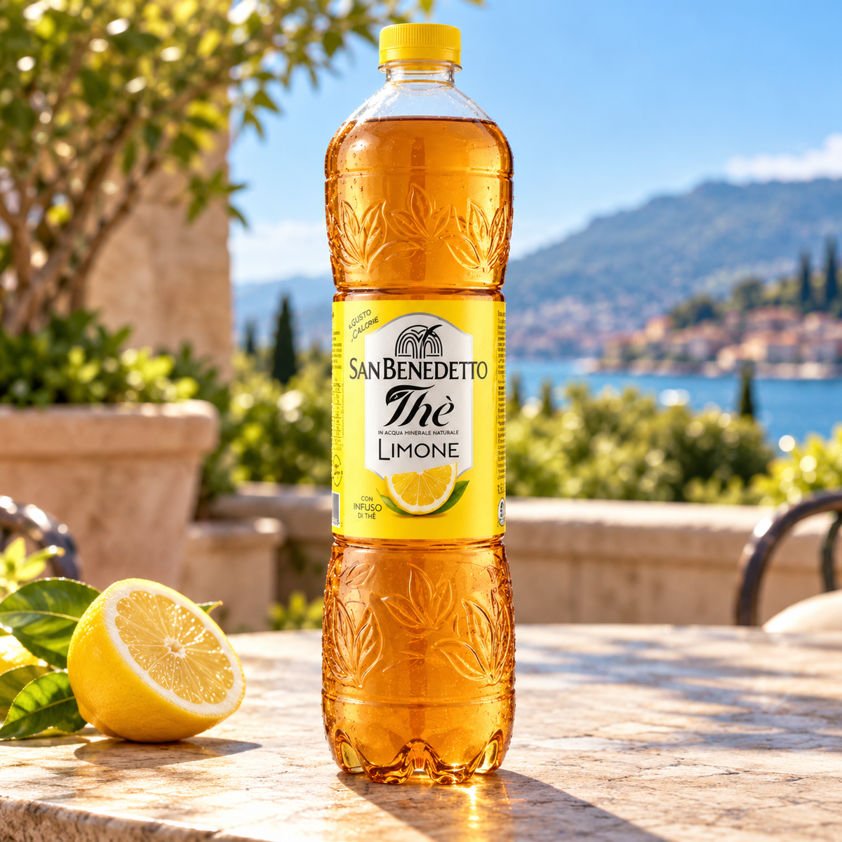 Bottiglia di tè San Benedetto al limone