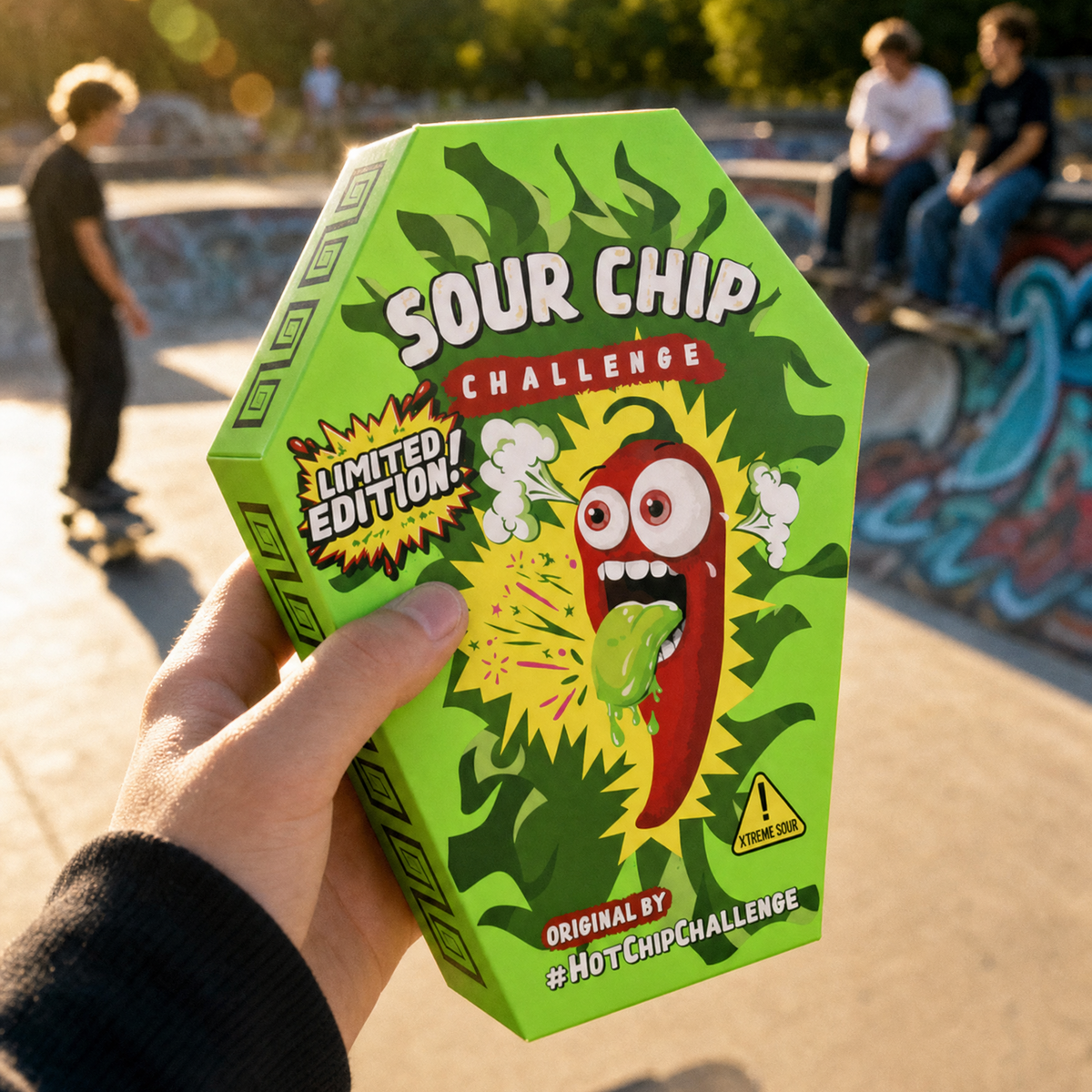 Hot Chip Sour Chip Challenge