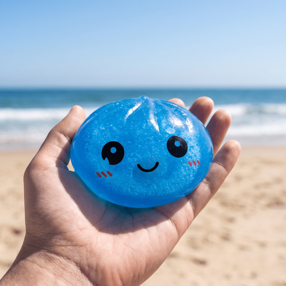 Giocattolo Squishy Bun Oceano Blu M