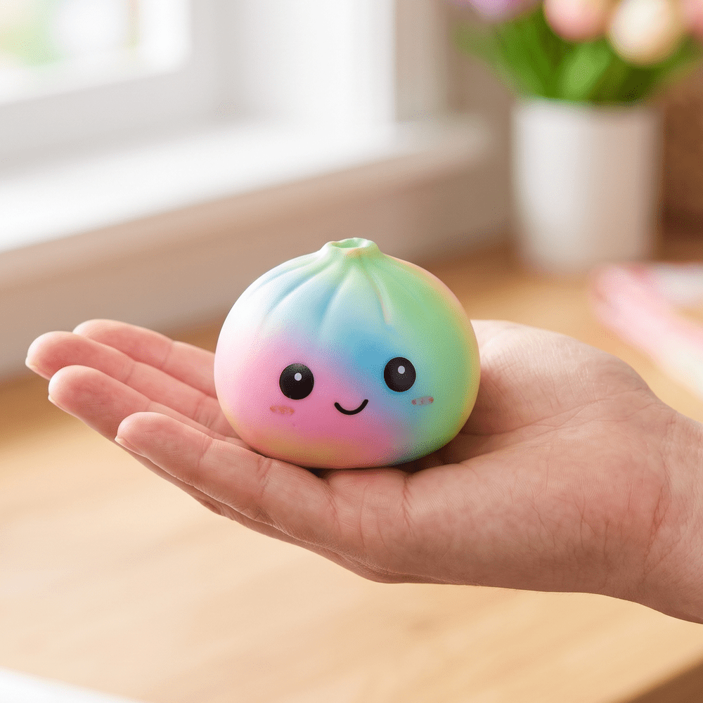Giocattolo Squishy Bun Arcobaleno S