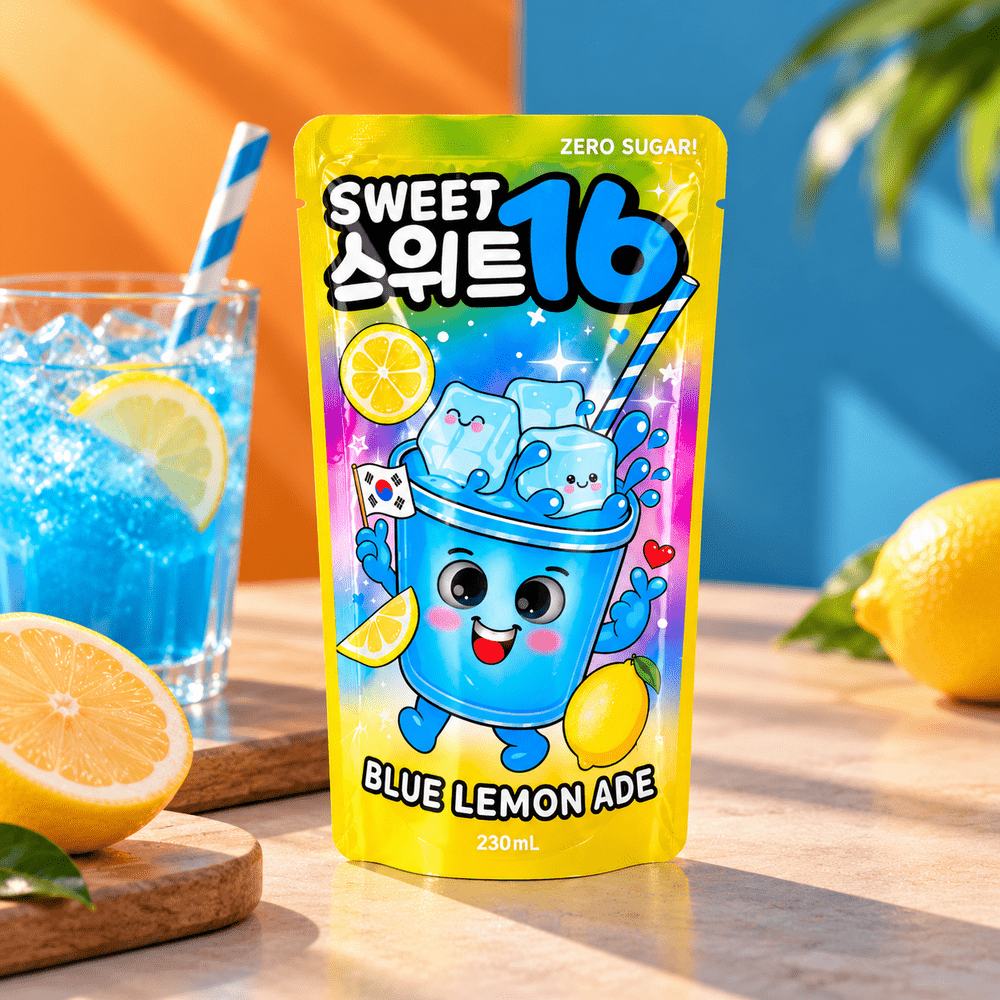 Sweet16 Ade al limone blu senza zucchero