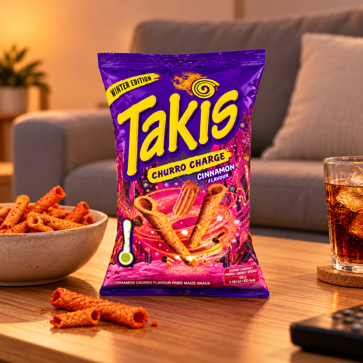 Takis Edizione Invernale Churro Charge al gusto di cannella