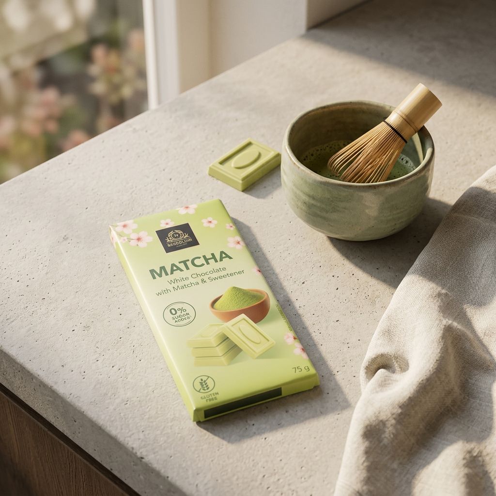 Bardollini Barretta di Cioccolato Bianco Matcha