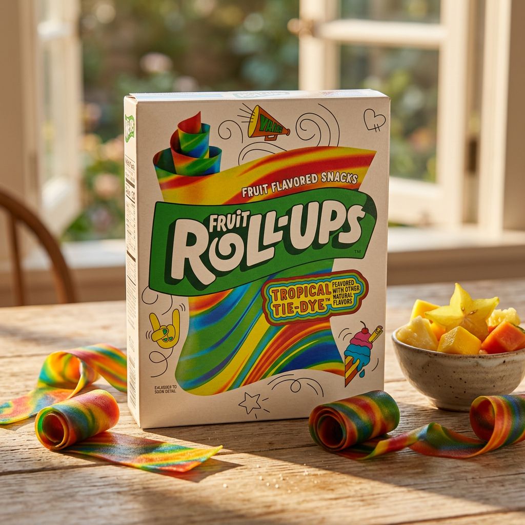 Betty Crocker Fruit Roll-Ups Tie-dye Tropicale