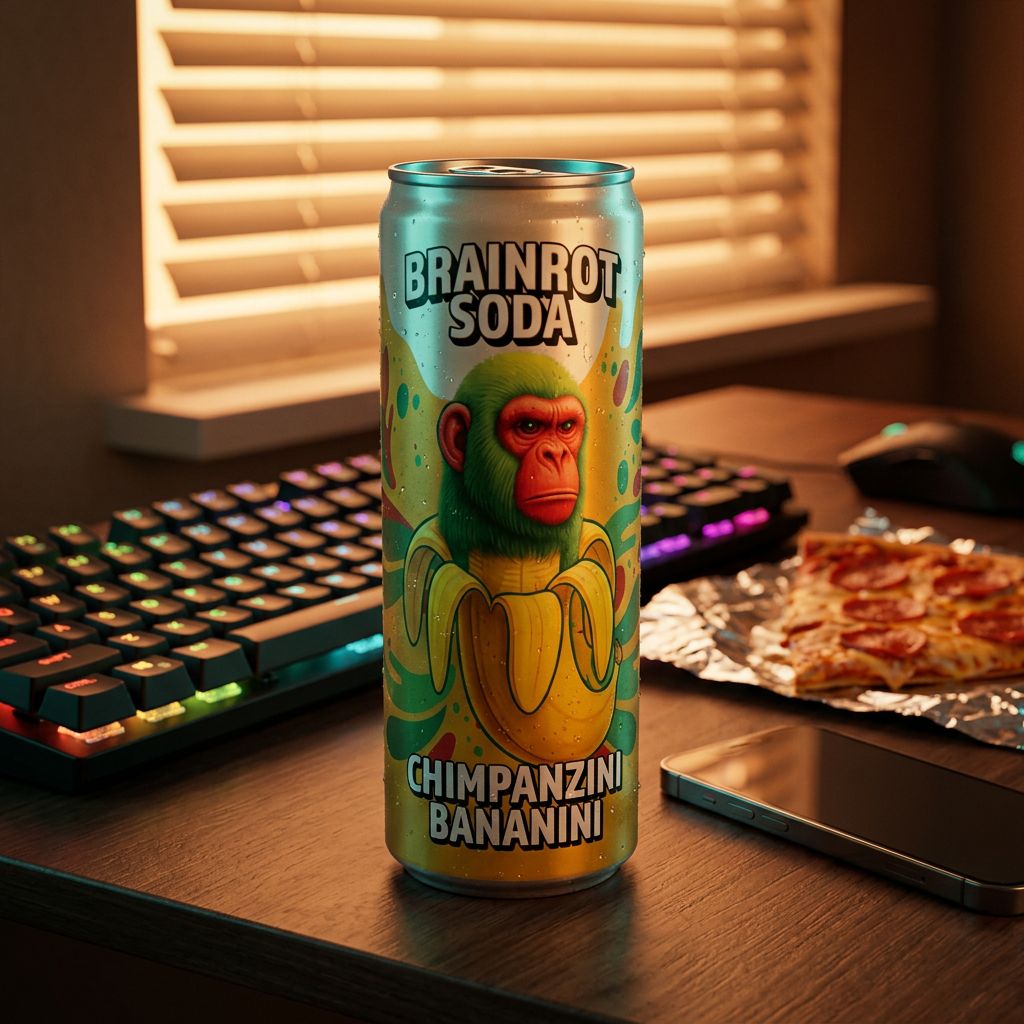 Brainrot Soda Scimpanzé Bananini