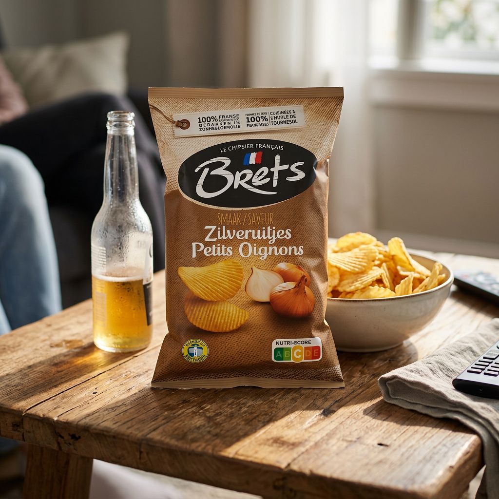Chips Brets Flavour Onion saveur oignon fromage, snack français croustillant, disponible sur My American Shop