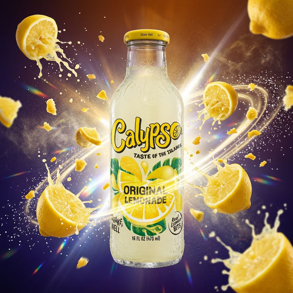 Calypso Original Lemonade 473ml, limonade américaine au citron avec pulpe, importée des USA, disponible sur My American Shop
