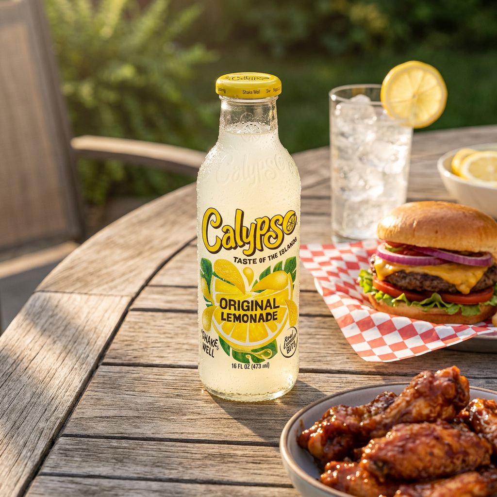 Calypso Original Lemonade 473ml, limonade américaine au citron avec pulpe, importée des USA, disponible sur My American Shop