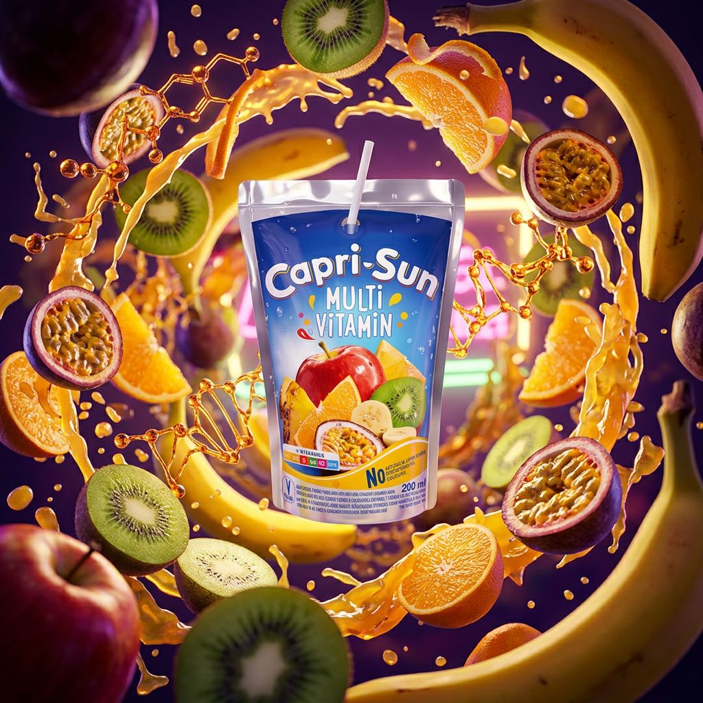 Capri Sun Multi Vitamin, poche fruitée vitamines B, saveurs tropicales, importée des USA, disponible sur My American Shop
