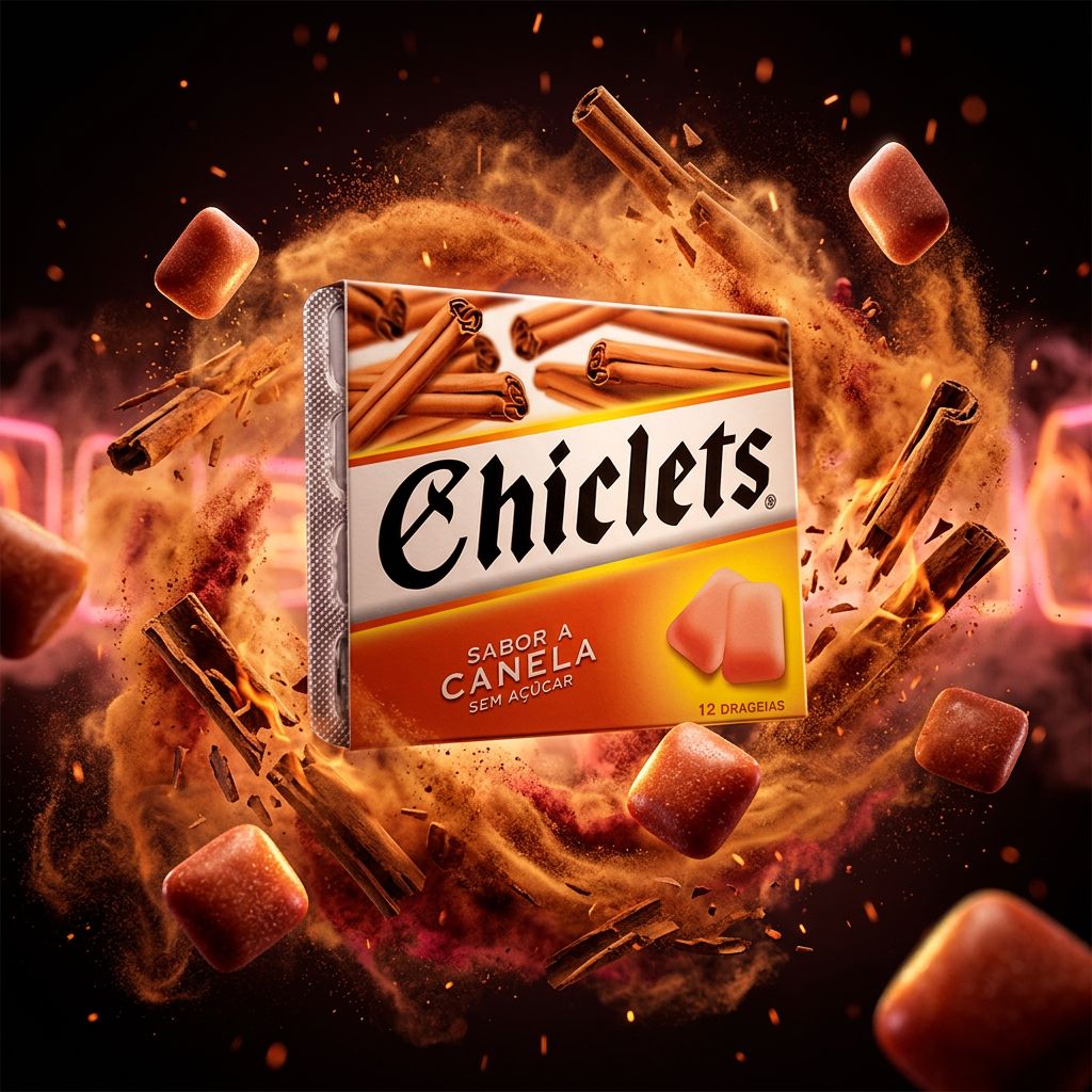 Chiclets Cinnamon, chewing-gum américain mini-dragées saveur cannelle, disponible sur My American Shop