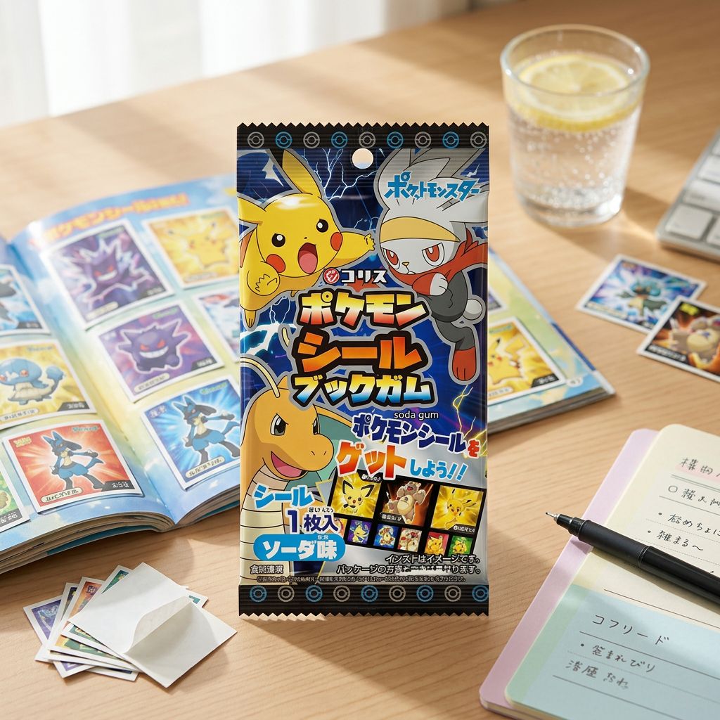 Coris Pokemon Gomma Libro Sigillo Soda