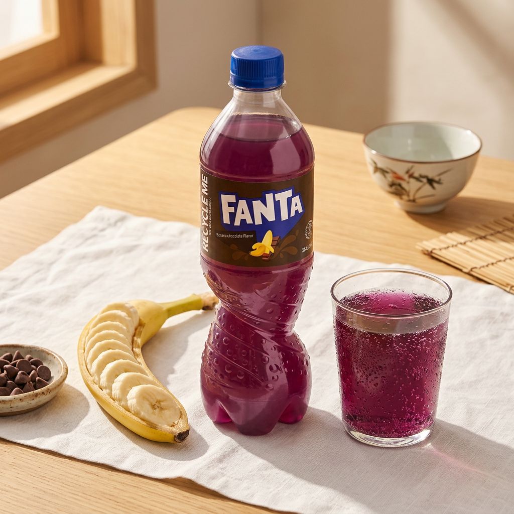 Fanta Bottiglia Cina Banana Cioccolato