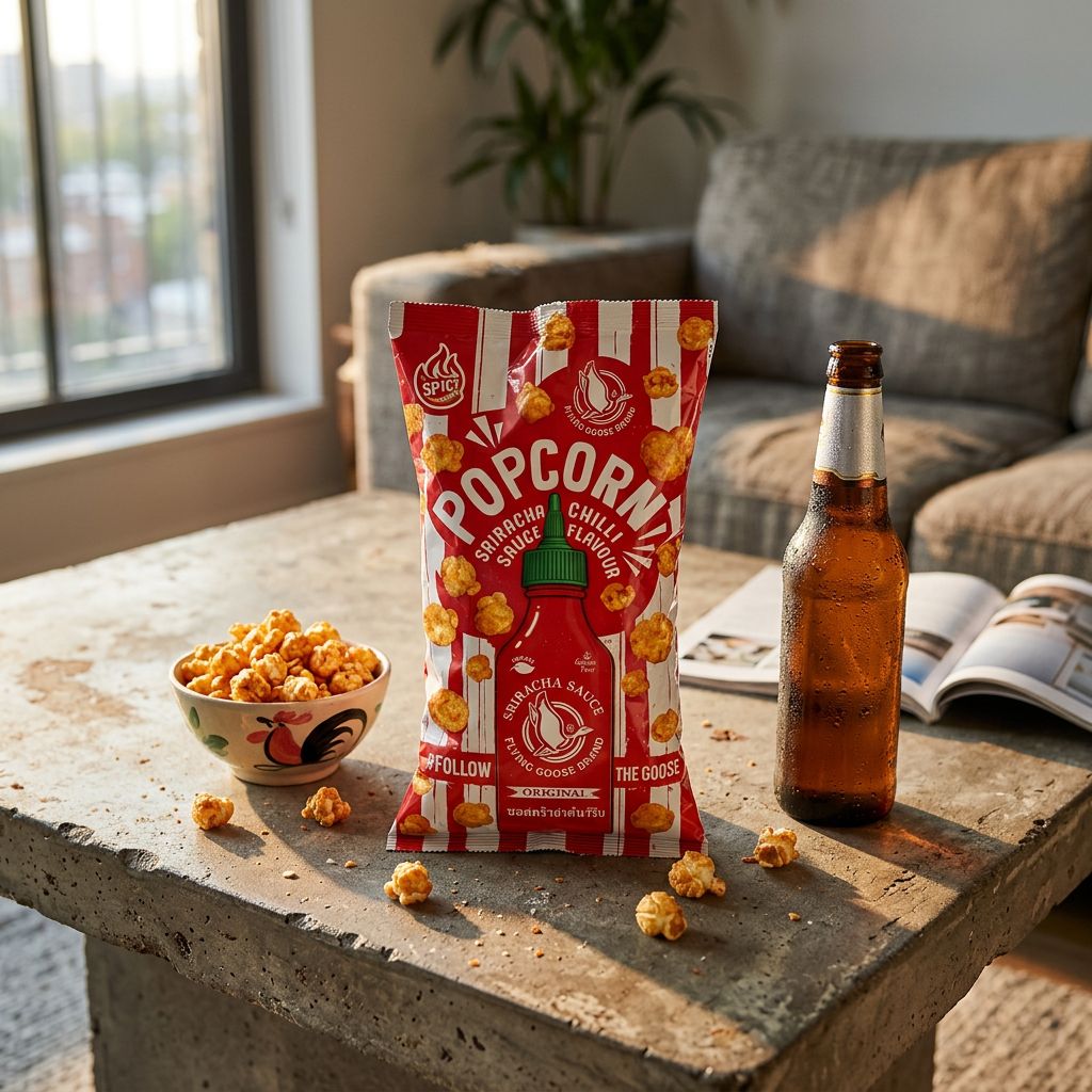 Flying Goose Popcorn al Peperoncino Sriracha
