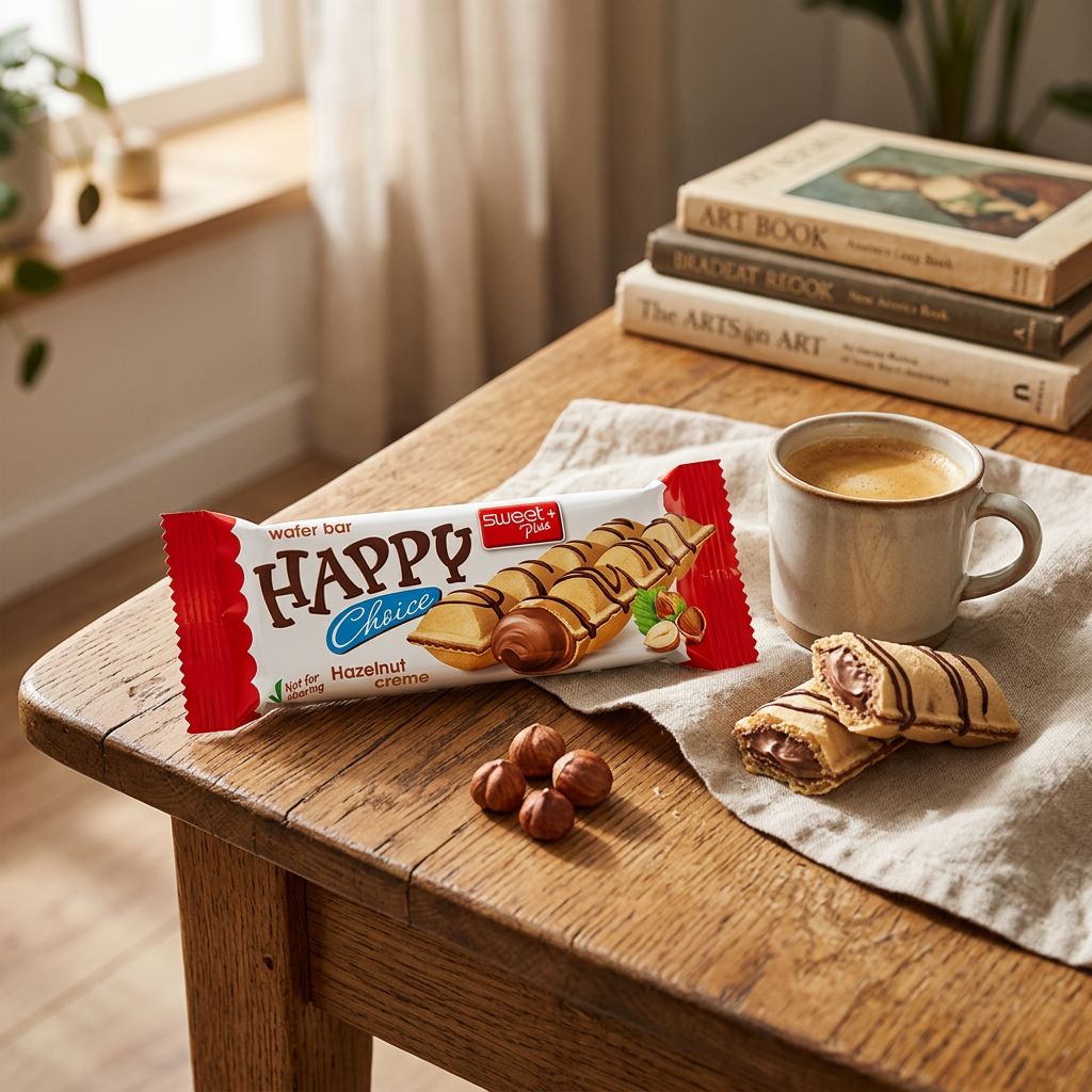 Happy Choice Barretta Wafer Crema alla Nocciola