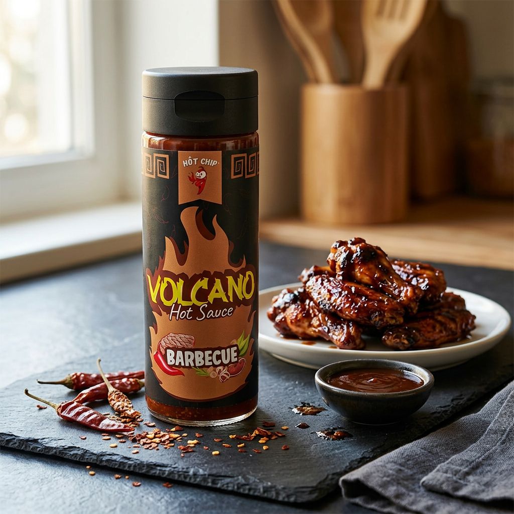 Hot Chip Vulcano Salsa Piccante Barbecue